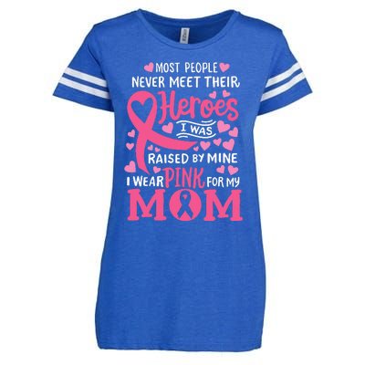 Breast Cancer Awareness Wear For My Mom Enza Ladies Jersey Football T-Shirt