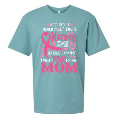 Breast Cancer Awareness Wear For My Mom Sueded Cloud Jersey T-Shirt