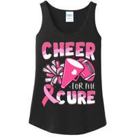 Breast Cancer Awareness Cheer For The Cure Football Ladies Essential Tank