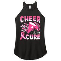 Breast Cancer Awareness Cheer For The Cure Football Women's Perfect Tri Rocker Tank