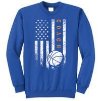 Basketball Coach American Flag Basketball Trainer Coaching Gift Sweatshirt