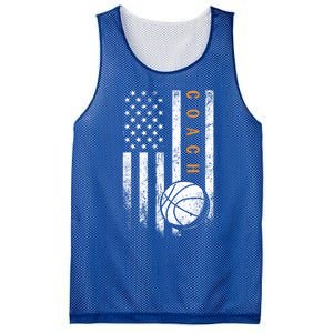 Basketball Coach American Flag Basketball Trainer Coaching Gift Mesh Reversible Basketball Jersey Tank