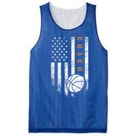 Basketball Coach American Flag Basketball Trainer Coaching Gift Mesh Reversible Basketball Jersey Tank