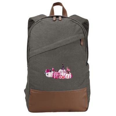 Breast Cancer Awareness Cotton Canvas Backpack