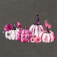 Breast Cancer Awareness Cotton Canvas Backpack