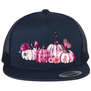 Breast Cancer Awareness Flat Bill Trucker Hat