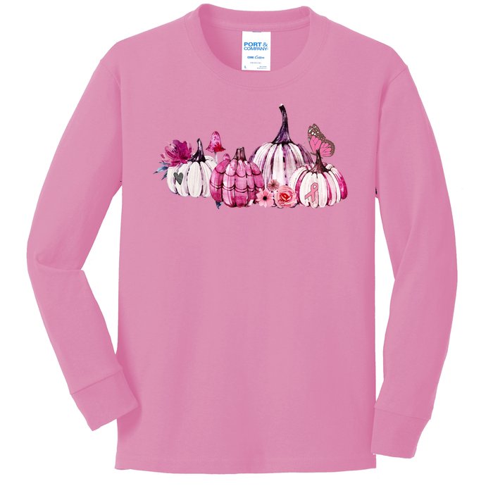 Breast Cancer Awareness Kids Long Sleeve Shirt