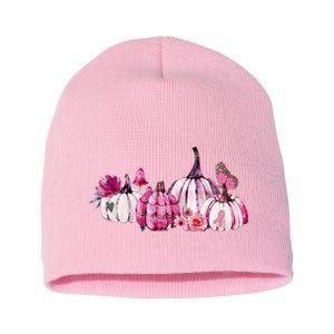 Breast Cancer Awareness Short Acrylic Beanie