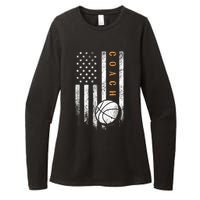 Basketball Coach American Flag Basketball Trainer Coaching Womens CVC Long Sleeve Shirt