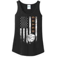 Basketball Coach American Flag Basketball Trainer Coaching Ladies Essential Tank