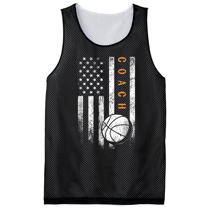 Basketball Coach American Flag Basketball Trainer Coaching Mesh Reversible Basketball Jersey Tank