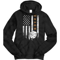 Basketball Coach American Flag Basketball Trainer Coaching Tie Dye Hoodie