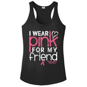 Breast Cancer Awareness I Wear Pink For My Friend Breast Cancer Ladies PosiCharge Competitor Racerback Tank