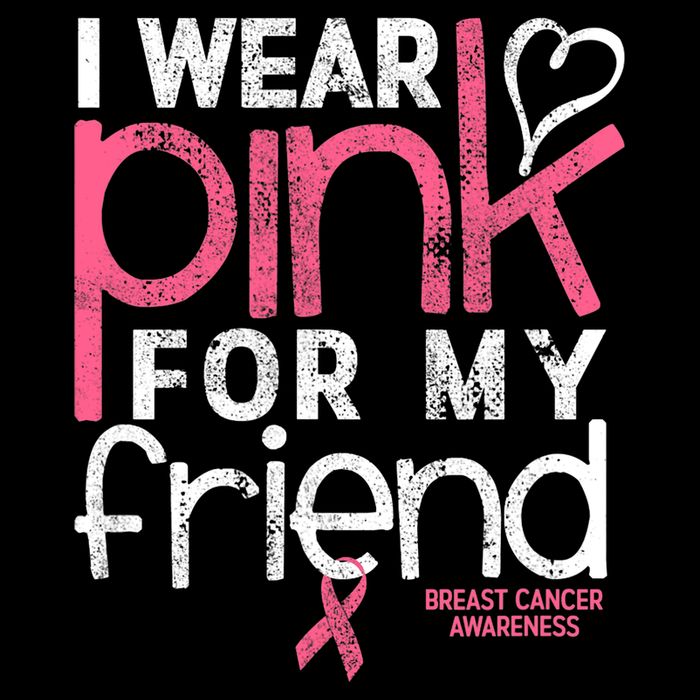Breast Cancer Awareness I Wear Pink For My Friend Breast Cancer Baby Bodysuit