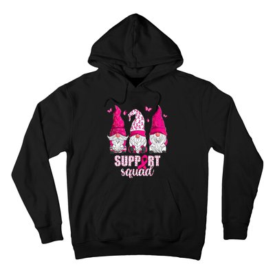 Breast Cancer Awareness For Gnomes Support Squad Hoodie