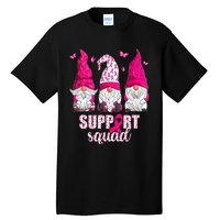 Breast Cancer Awareness For Gnomes Support Squad Tall T-Shirt