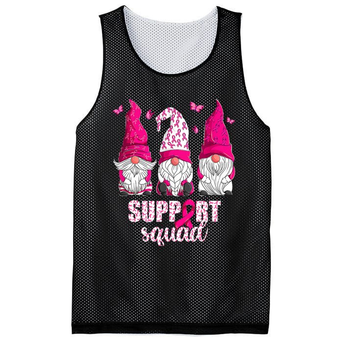 Breast Cancer Awareness For Gnomes Support Squad Mesh Reversible Basketball Jersey Tank