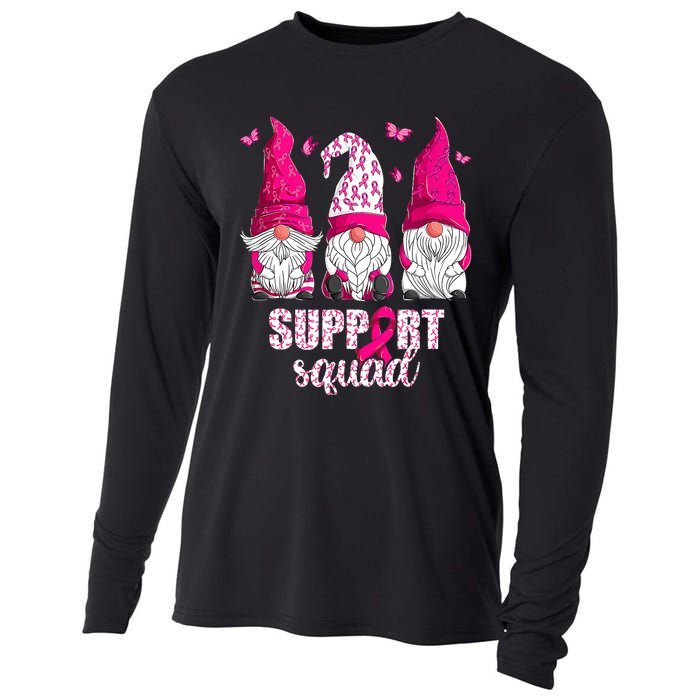 Breast Cancer Awareness For Gnomes Support Squad Cooling Performance Long Sleeve Crew