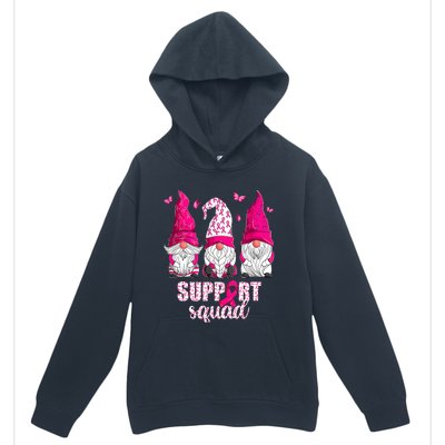 Breast Cancer Awareness For Gnomes Support Squad Urban Pullover Hoodie