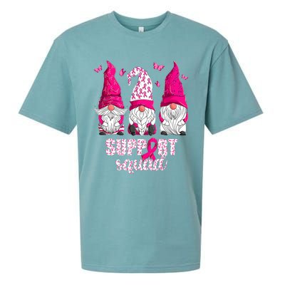 Breast Cancer Awareness For Gnomes Support Squad Sueded Cloud Jersey T-Shirt