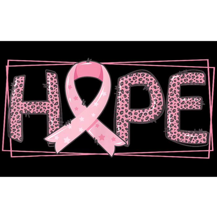 Breast Cancer Awareness Leopard Ribbon Bumper Sticker