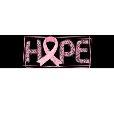 Breast Cancer Awareness Leopard Ribbon Bumper Sticker