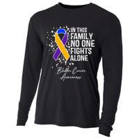Bladder Cancer Awareness In This Family No One Fights Alone Great Gift Cooling Performance Long Sleeve Crew