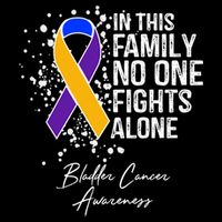 Bladder Cancer Awareness In This Family No One Fights Alone Great Gift Cooling Performance Long Sleeve Crew