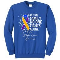 Bladder Cancer Awareness In This Family No One Fights Alone Great Gift Tall Sweatshirt