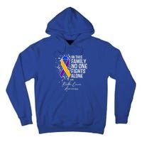 Bladder Cancer Awareness In This Family No One Fights Alone Great Gift Tall Hoodie