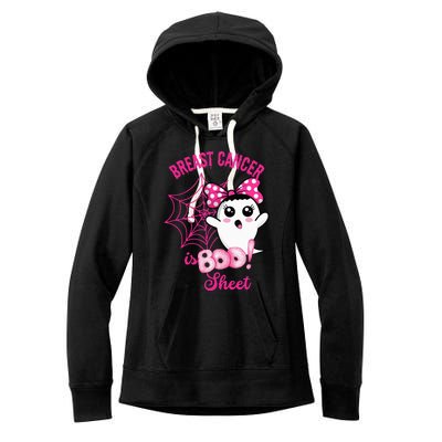 Breast Cancer Awareness Conquering The Boo Sheet Cancer Women's Fleece Hoodie