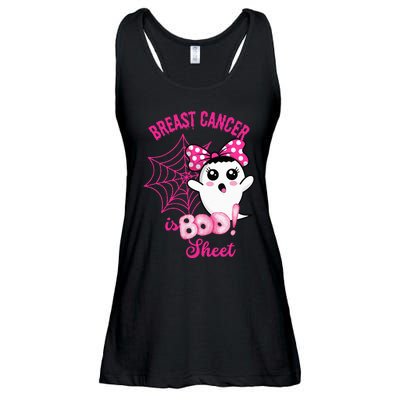 Breast Cancer Awareness Conquering The Boo Sheet Cancer Ladies Essential Flowy Tank