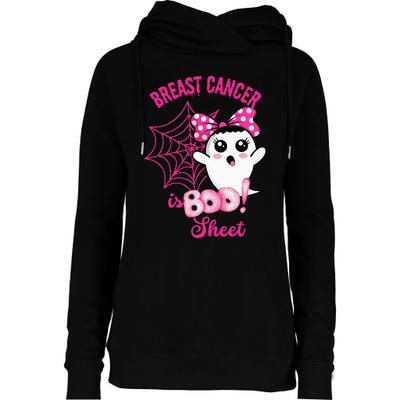 Breast Cancer Awareness Conquering The Boo Sheet Cancer Womens Funnel Neck Pullover Hood