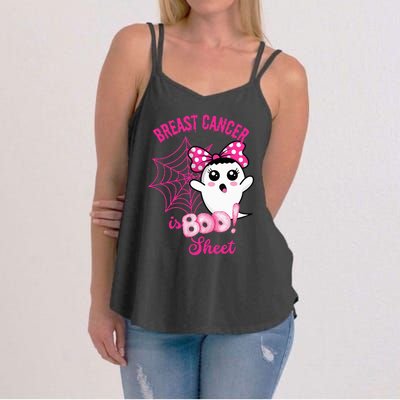 Breast Cancer Awareness Conquering The Boo Sheet Cancer Women's Strappy Tank