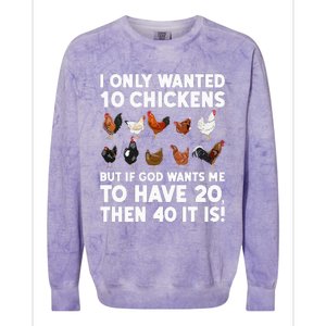 Best Chicken Art For Poultry Themed Chicken Colorblast Crewneck Sweatshirt