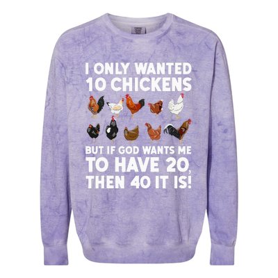 Best Chicken Art For Poultry Themed Chicken Colorblast Crewneck Sweatshirt