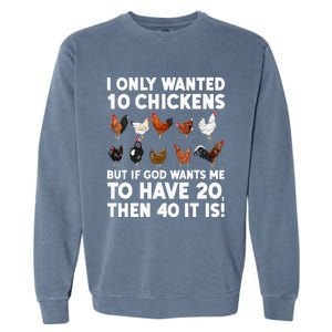 Best Chicken Art For Poultry Themed Chicken Garment-Dyed Sweatshirt