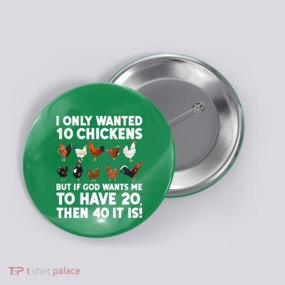 Best Chicken Art For Poultry Themed Chicken Button