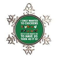 Best Chicken Art For Poultry Themed Chicken Metallic Star Ornament