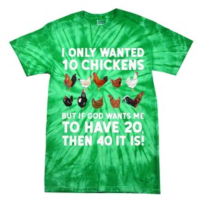 Best Chicken Art For Poultry Themed Chicken Tie-Dye T-Shirt