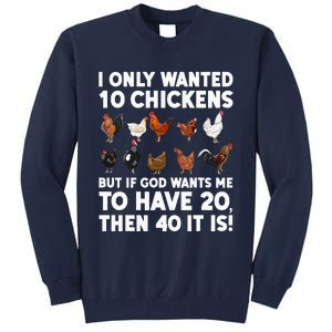 Best Chicken Art For Poultry Themed Chicken Tall Sweatshirt