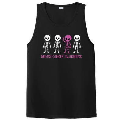 Breast Cancer Awareness Spooky Skeleton Cancer Awareness PosiCharge Competitor Tank