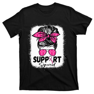 Breast Cancer Awareness Cute Messy Bun Breast Cancer T-Shirt