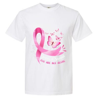 Breast Cancer Awareness Pink Ribbon Butterfly Garment-Dyed Heavyweight T-Shirt