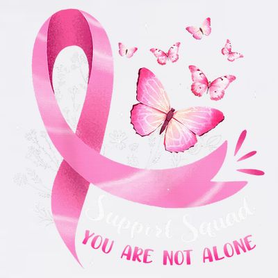 Breast Cancer Awareness Pink Ribbon Butterfly T-Shirt
