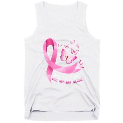 Breast Cancer Awareness Pink Ribbon Butterfly Tank Top