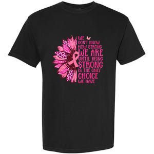 Breast Cancer Awareness Survivor In October We Wear Pink Sunflower Garment-Dyed Heavyweight T-Shirt