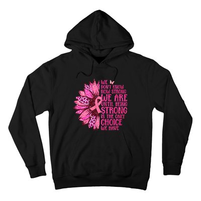 Breast Cancer Awareness Survivor In October We Wear Pink Sunflower Hoodie