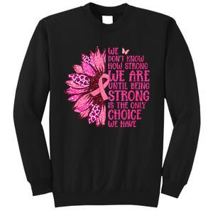 Breast Cancer Awareness Survivor In October We Wear Pink Sunflower Sweatshirt