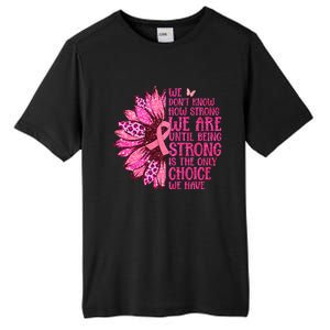 Breast Cancer Awareness Survivor In October We Wear Pink Sunflower Tall Fusion ChromaSoft Performance T-Shirt